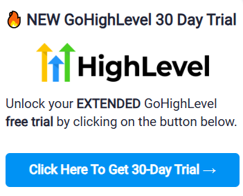 GoHighLevel Special Offer
GoHighLevel Lifetime Deal
GoHighLevel 30 Day Saas Mode Free Trial
GoHighLevel 60 Day Free Trial
GoHighLevel 90 Day Trial
GoHighLevel Extended Trial
GoHighLevel Free Trial